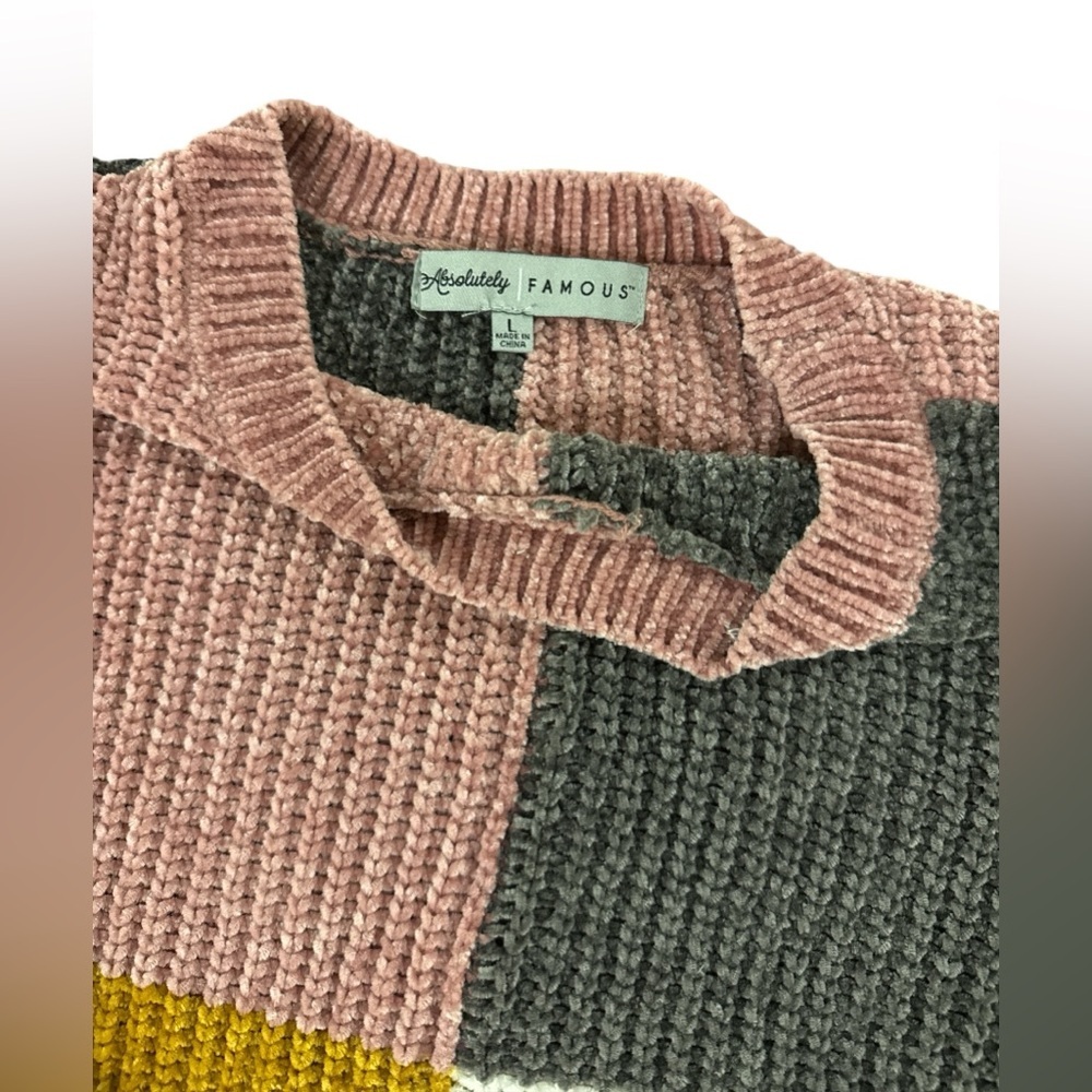 Absolutely Famous Sweater Color Block - Picture 6 of 7